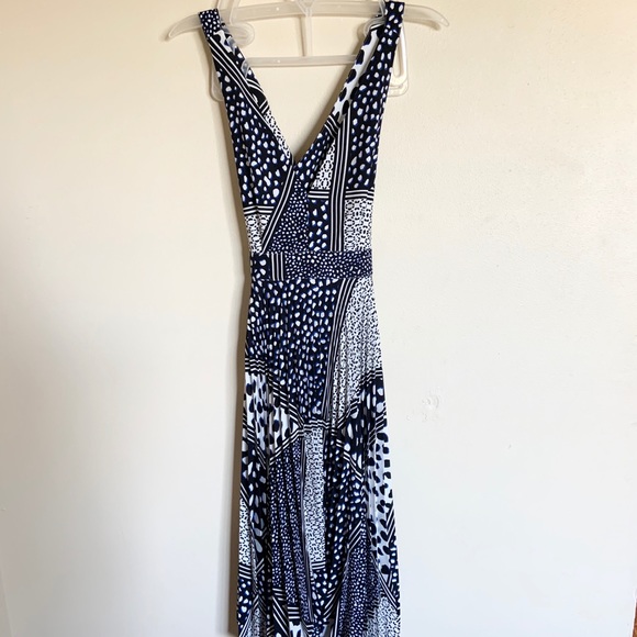 Express Pleated Asymmetrical Midi Dress - Picture 3 of 7